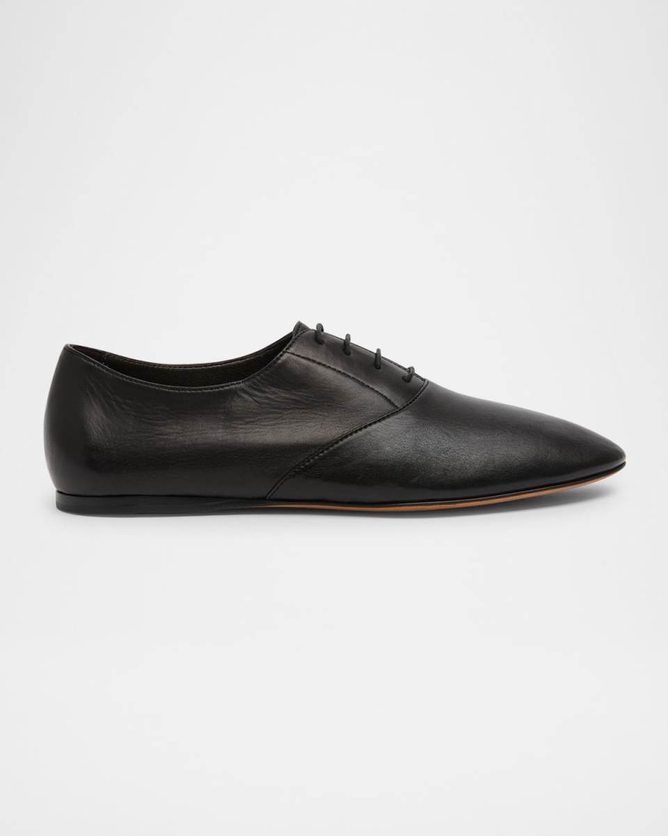 Awar Leather Lace-Up Loafers